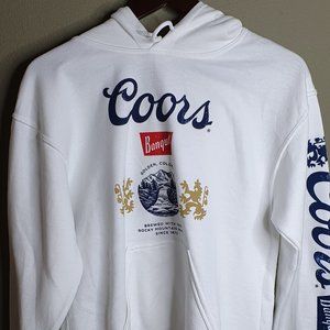 FINAL PRICE!!!! Urban Outfitters VINTAGE Coors Banquet White Hoodie